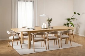 PACIFIC Естествен Дъб 200x100 см (+2 удължения по 50 см) – ДЪРВЕНА МАСА В СТИЛ BOHO/СКАНДИНАВСКИ, УДЪЛЖАЕМА ДО 300 см!