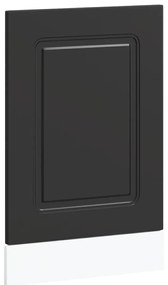 853648 vidaXL Панел за съдомиялна машина, Kalmar, черен, инженерно дърво