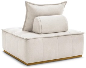 Бяло шенилово кресло Elisa – Bobochic Paris