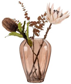 Кафява стъклена ваза (височина 29 cm) – House Nordic
