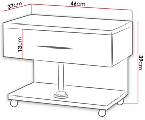 Нощно шкафче Radge-Gree