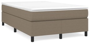3120850 vidaXL Рамка за легло без матрак, таупе, 120x200 см, плат