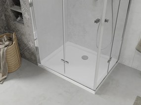 Mexen Lima Душ кабина Duo сгъваема 80 x 70 см, прозрачна, хром + тава Flat