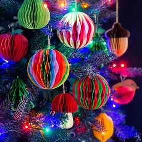 Хартиена Коледна украса Honeycomb Tree – Sass &amp; Belle