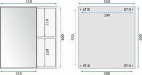 Комплект мебели за баня с мивка Astor 60 см Beige
