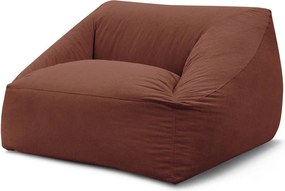 Оранжев пуф от рипсено кадифе Lilibet – Bobochic Paris