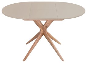 Кръгла сгъваема трапезна маса с допълнителна плоча ø 90 cm Jubi – Ragaba