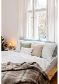 Бяло единично спално бельо от микросатен 140x200 cm Basic – Bonami Essentials