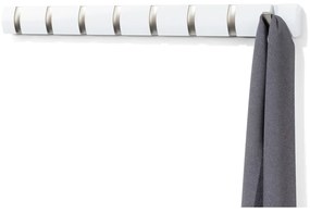 Бяла стенна закачалка от тополово дърво Flip - Umbra