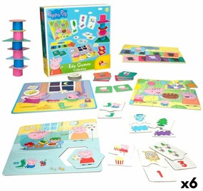 Образователна Игра Peppa Pig Edu Games Collection 24,5 x 0,2 x 24,5 cm (6 броя) 10 в 1