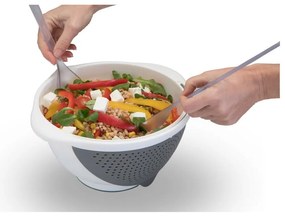 Бяла купа с цедка 2в1 , Ø 28 cm - Metaltex
