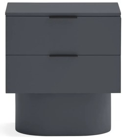 Антрацитно нощно шкафче Totem – Teulat