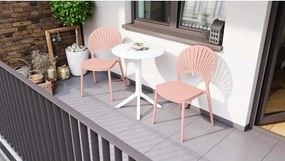 СОЛЕИЛ Пудрово розово - МОДЕРЕН СТОЛ ЗА КУХНЯ/ ГРАДИНА/ КАФЕНЕ (ВЕРТИКАЛНО ПОДРЕЖДАНЕ)