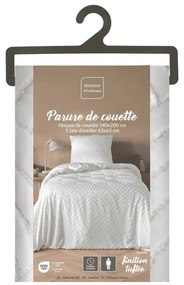 Бяло единично спално бельо от микрофибър 140x200 cm Heltie – douceur d'intérieur