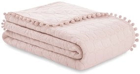 Светлорозово покривало за легло 170x210 cm Meadore – Restilo