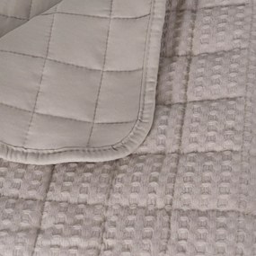 Бежово капитонирано покривало за легло 240x260 cm – Ixia