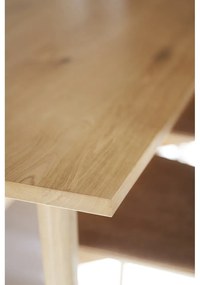 Трапезна маса от декор от дъб в естествен цвят 100x220 cm Plainfield – Rowico