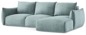 Син сгъваем ъглов диван (десен ъгъл) Leila – Makamii