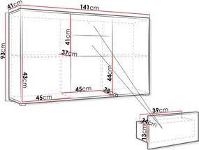 Бюфет Gesita  - Бяло