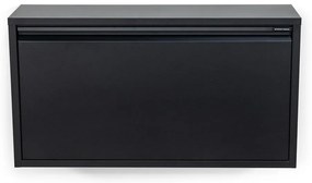 Черна метална накланяща се/висяща стойка за обувки 75x41x22 cm Billy – Spinder Design