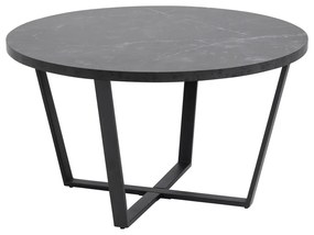 Черна кръгла маса за кафе ø 77 cm Amble - Actona