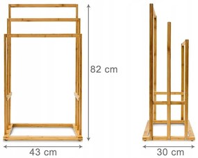Елегантна бамбукова стойка за кърпи