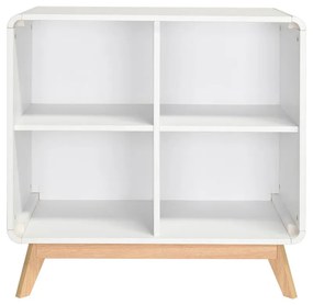 Бял шкаф за книги 75x75 cm Cassie - Støraa
