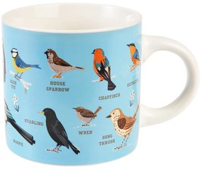 Синя/кремава керамична чаша 350 ml Garden Birds – Rex London