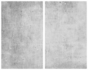 Капаци за печки от закалено стъкло в комплект от 2 броя 52x30 cm Concrete - Allstar