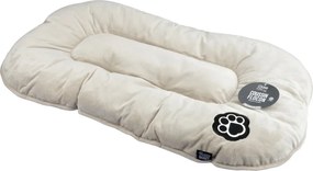 Бежово велурено легло за домашни любимци за куче 107x62 cm Flakes – Love Story