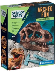 Clementoni - Science Play Игра с разкопки Череп T-Rex Archeo Fun 61376