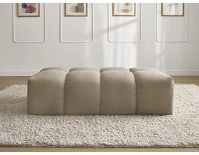 Кафяво-сива табуретка от прежда с примки от букле Everest – Bobochic Paris