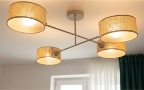 Brilagi - Плафонен полилей VIRGO 4xE14/40W/230V бежов/златист