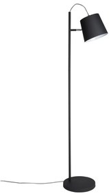 Черна подова лампа с глава на катарама - Zuiver