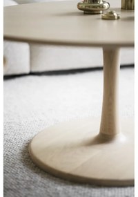 Кръгла масичка за кафе от декор от дъб в естествен цвят 60x60 cm Hobart – Rowico