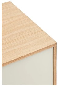 Кремавобял скрин с дъбов фурнир , ширина 180 см Yoko - Teulat