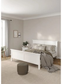 Бяло двойно легло 160x200 cm Paris – Tvilum