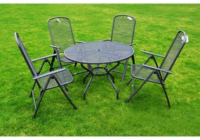 Черен метален градински стол – Rojaplast