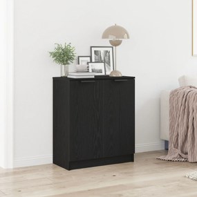 Sonata H Страничен шкаф Черен Дъб 60x30x70 см Инженерна дървесина