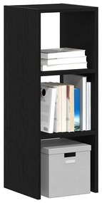 858805 vidaXL Библиотека стифиращи черен дъб 30x30x80 см инженерно дърво