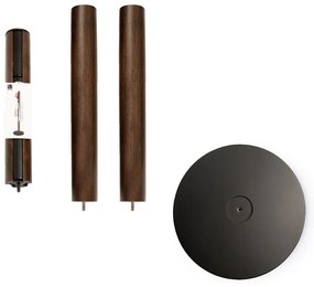 Черна дървена закачалка от естествен каучук Flapper - Umbra