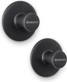 Комплект 2 бр закачалки Brabantia ReNew 1003485, Включен монтажен комплект, До 2 кг, Тъмносив
