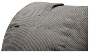 Пуф от рипсено кадифе в цвят горчица Roll 105 – SLOWDOWN