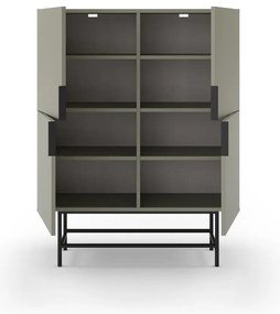 Зелено-сиво шкафче 100x128 cm Eldia – Marckeric