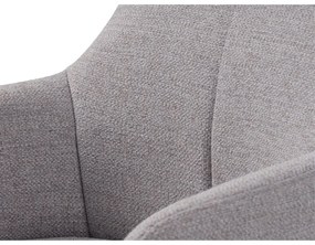 Светлосиво въртящо се релаксиращо кресло Manning – Unique Furniture