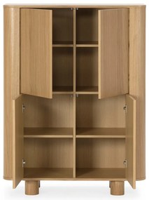 Шкафче от декор от дъб в естествен цвят 100x133x40 cm Padoc – MOME