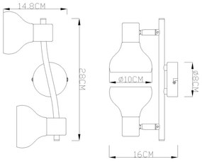 СПОТ 2X40W E14