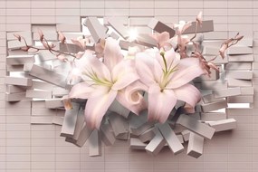 Тапет – Лилия в модерно изпълнение