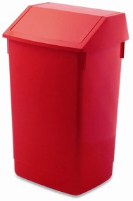 Червено пластмасово кошче за разделно събиране на отпадъци 60 l – Addis