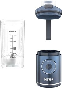 Преносим блендер Ninja Blast Max BC251EUNV, 14.4W, 11.1V, 570 мл, 19000 об/мин, Трошене на лед, До 25 цикъла, Без BPA, Син